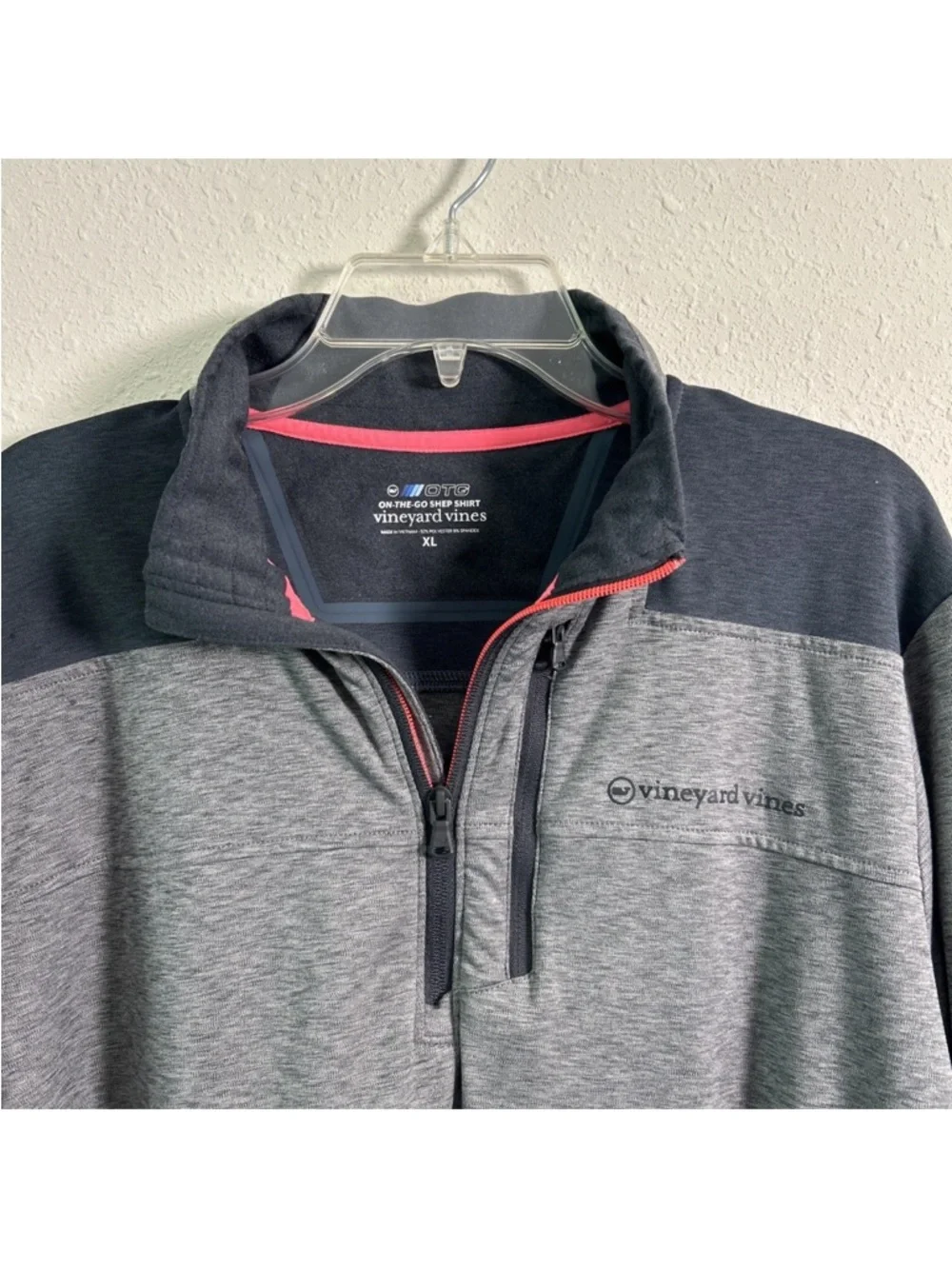 Vineyard Vines On The Go Shep 1/4 Zip Long Sleeve Performance Shirt Men’s XL - Picture 2 of 12